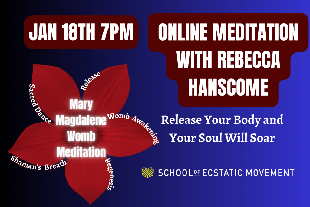 online meditation with rebecca hanscombe 18th jan 2024